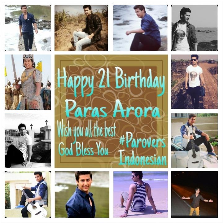 Happy Birthday Paras Arora all the best for you in everything        