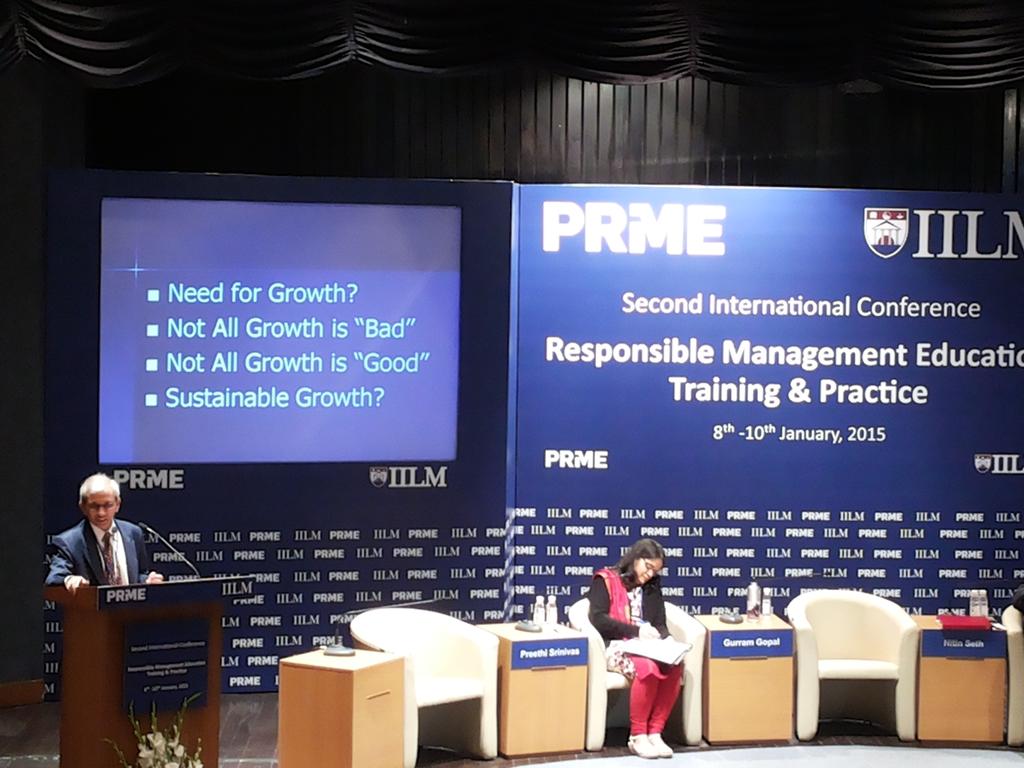 Nidhi_IILM's tweet photo. Inspired by SDG12 #rethinking #consumption @Prof_Gopal @ElmhurstCollege @PRMESecretariat @IilmInstitute #IILMPRME2015 http://t.co/ijB3LtmimS