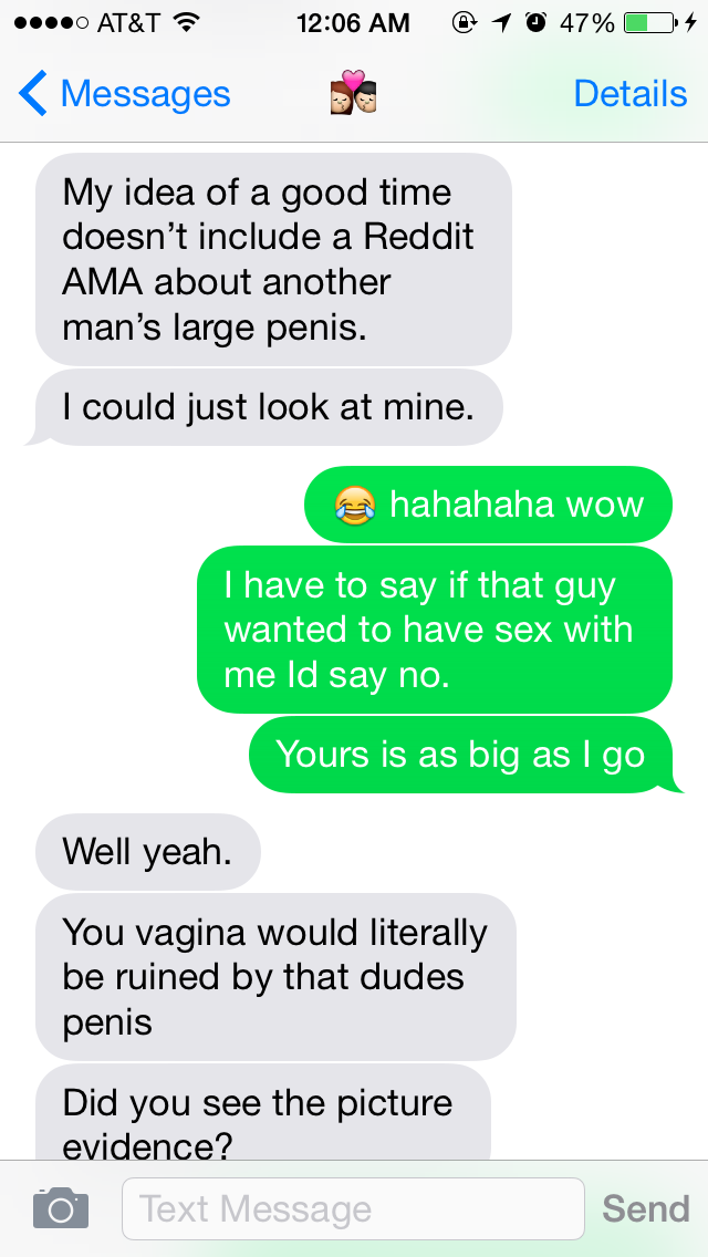 TheNormalCouple's tweet photo. We talked about penises this week that were terrifying. Specifically, Double Dick Dude (http://t.co/4ZY3V9ESpT). http://t.co/Yx4ND0hjIU