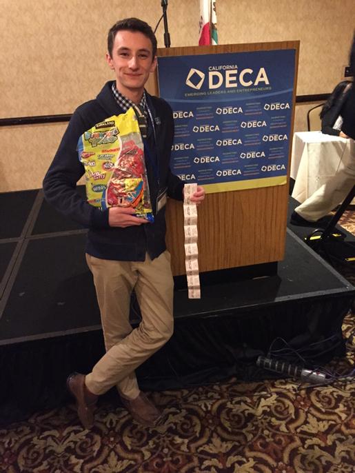 CaliforniaDECA's tweet photo. Congratulations to Nick Gottlieb for winning SoCals Got Talent, impressing the audience with his comedy stand up! http://t.co/MUxmv1XG45