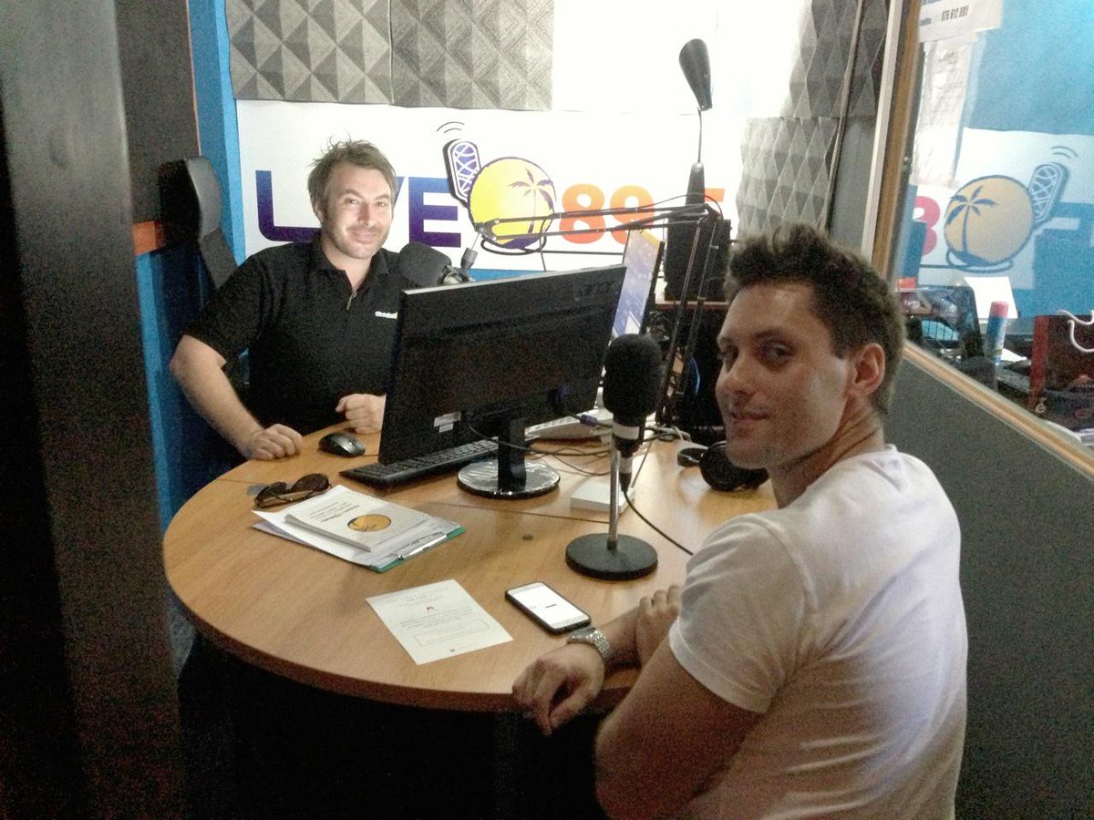 aziamendi's tweet photo. Chef De Cuisine, Alex Burger dropped in to Live 89.5FM Phuket to talk all things Aziamendi #Aziamendi #2015 #food http://t.co/PEiWGeJm4Z