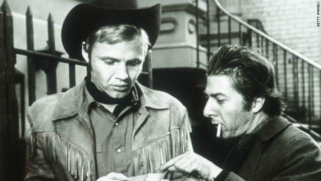 Jon Voight and Dustin Hoffman in MIDNIGHT COWBOY   1969.  Happy birthday Mr. Voight. 