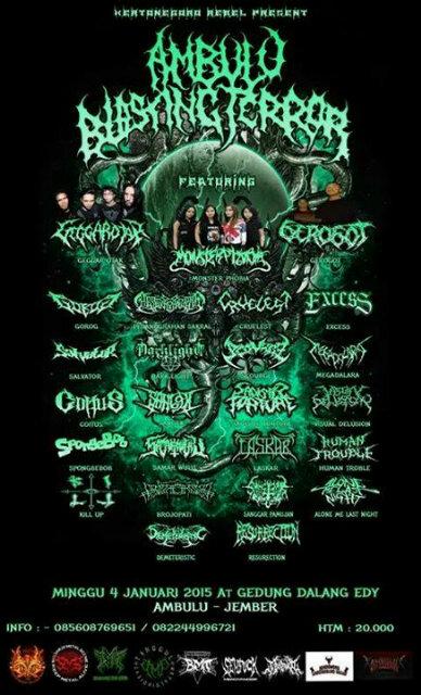 Re-issue!! <a href="/GOROG_slam/">G O R O G</a> have a show on Ambulu Blasting Terror #2, 04 Jan 2015. Gedung Dalang Edy, Ambulu Jember !