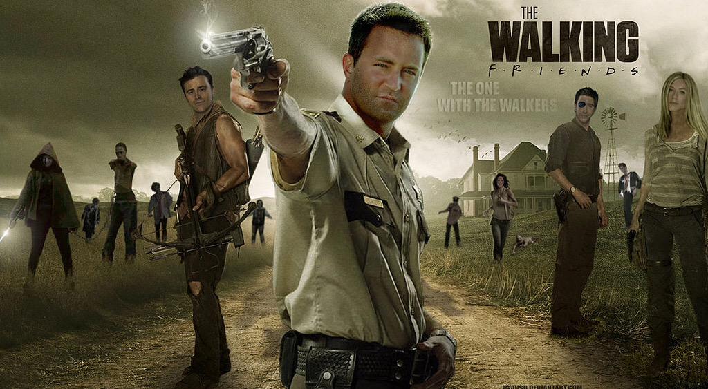 WHO DID THIS AND CAN I HUG YOU?? My two favorite shows together as one! #TheWalkingDead #Friends
