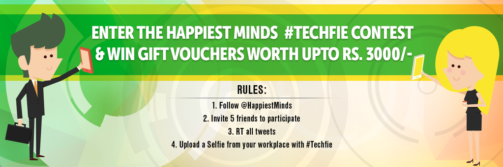 thefreejinn's tweet photo. #Techfie #contest @happiestminds
Send a #selfie from work & stand a chance to win #vouchers worth 3k!
#contestalert http://t.co/gIDkBcu8RM