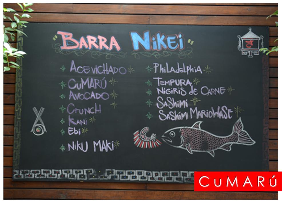 CumaruResto's tweet photo. Termina el año con nuestra exquisita barra Nikei. Ven y vive una #ExperienciaCumarú http://t.co/awH6t7MDOR