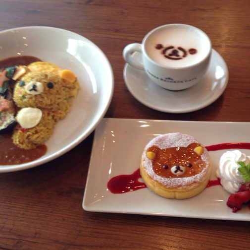 fairyszz's tweet photo. คาเฟ่ริลัคคุมะ Rilakkuma × TOWER RECORDS CAFE ที่สาขา Shibuya http://t.co/tfNQmxI91S