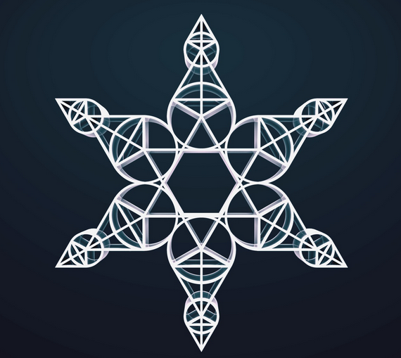 cadrossites's tweet photo. #design algorithmically-generated fractal snowflake by @cacheflowe Happy N Y! http://t.co/bYXcWJIxQt