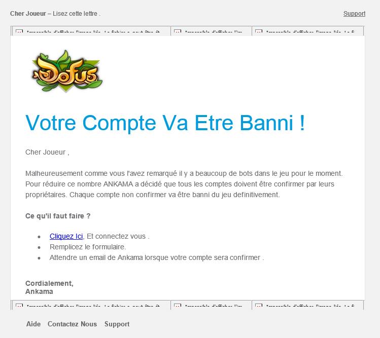 toblik_mod's tweet photo. Phishing par mail... Ne vous faites pas avoir !! Supprimez ce type de message sans hésiter ! http://t.co/ODX2CvHObc