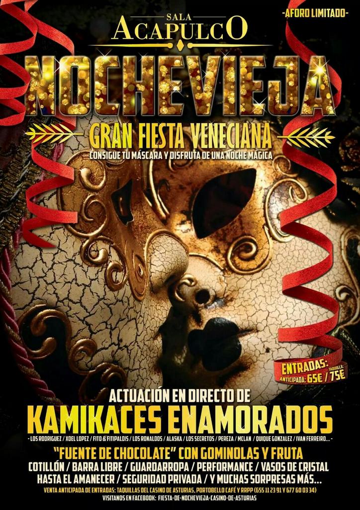 Gijonfiesta's tweet photo. Quedan 2 dias para NV, ¿Todavía no tienes plan? Consigue tu entrada anticipada para la Sala Acapulco en 680439726 http://t.co/b7c9suQens