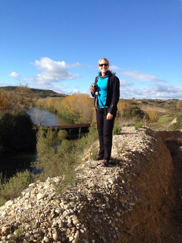 SpanSteps's tweet photo. There's Lu. We're scouting out the route in La Rioja. http://t.co/zEji8BGqdW