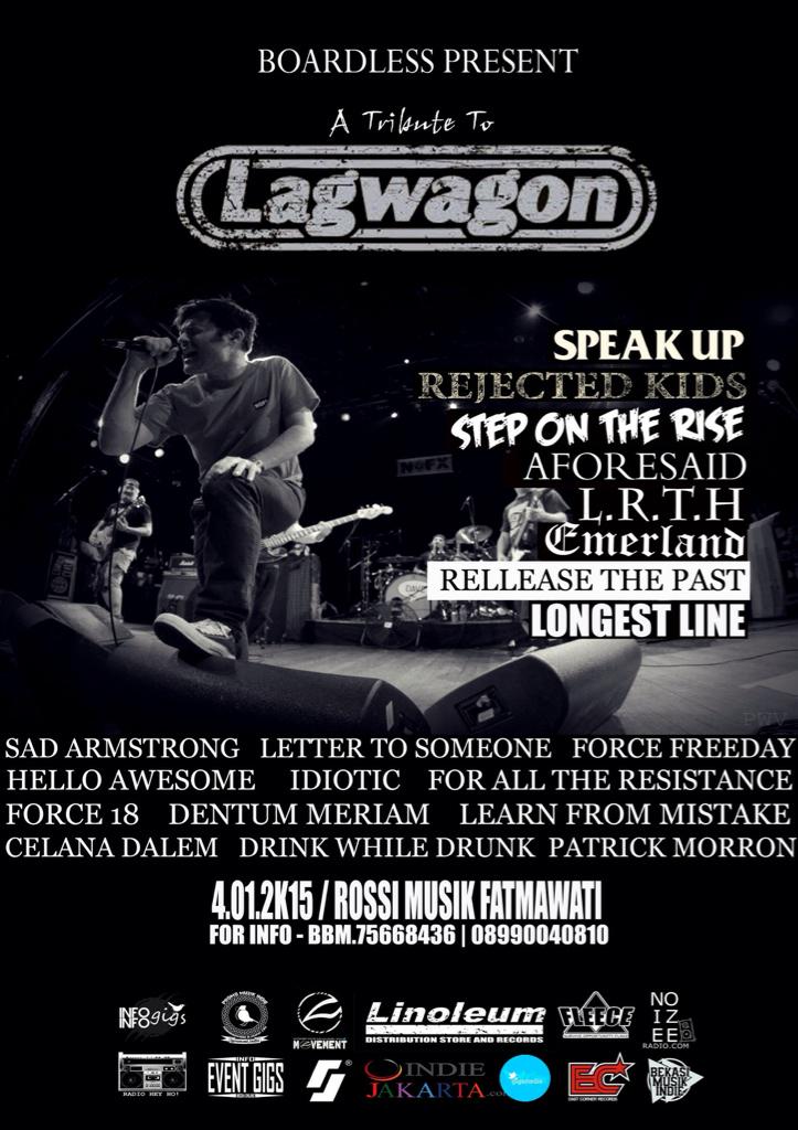LRTH_SKATEPUNK's tweet photo. On Sunday,  4 January. @Boardlessrcrds present at @ROSSIxFATMAWATI. "punk rock 90's" #atributetolagwagon. http://t.co/2niRjZvdYY