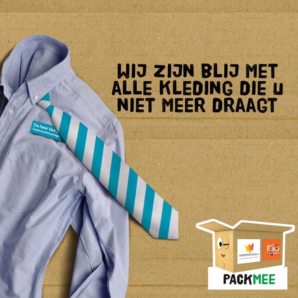 PackmeeNL's tweet photo. Beste meneer Van Dalen... verstuur uw oude shirt gratis met @PostNL en steun @KiKa8118 en @kinderpost! #AlbertHeijn http://t.co/agwzxu3gQh