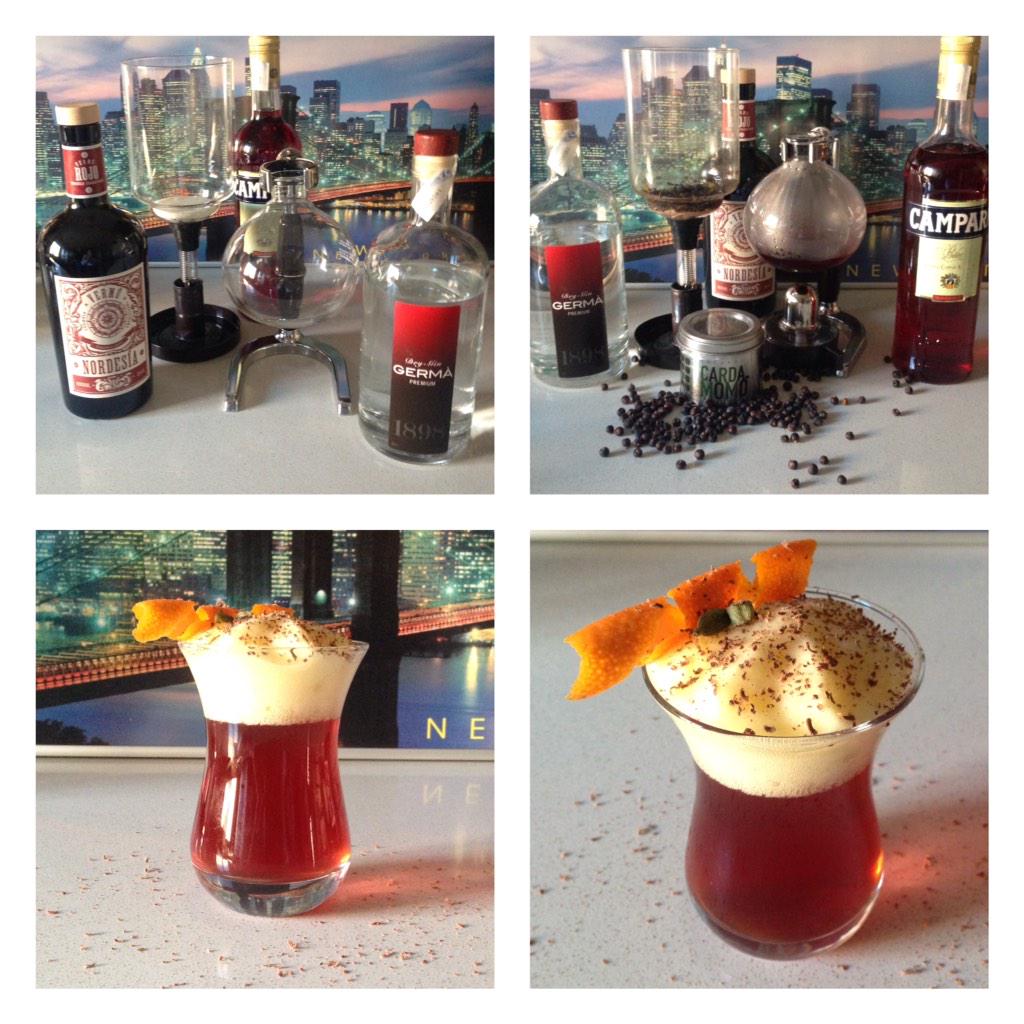 jose_guio's tweet photo. TEGRONI, mi versión del clásico cocktail, en este caso templado para el frío. Más adelante en frío... http://t.co/TaZEW8kQN0