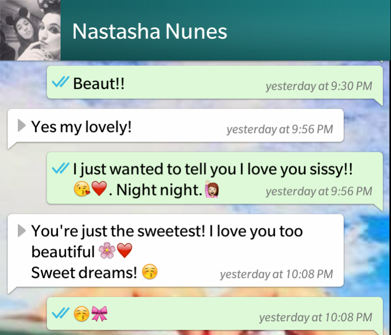 SiggiCallan's tweet photo. She's my gorgeous sissy!! No words can describe @NastashaNunes . There's a reason she walked into my life. <3 http://t.co/ndJifbB5Q9
