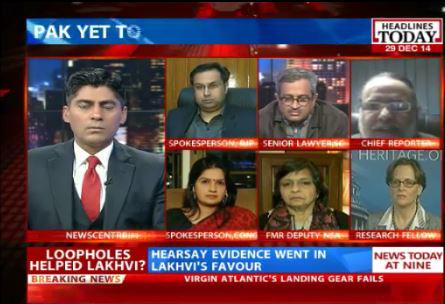 IndiaToday's tweet photo. .@LisaCurtisHF : Releasing #Lakhvi is outrageous not only for #India, but for entire intl community #PakDeceit http://t.co/vZyeKwVnHX
