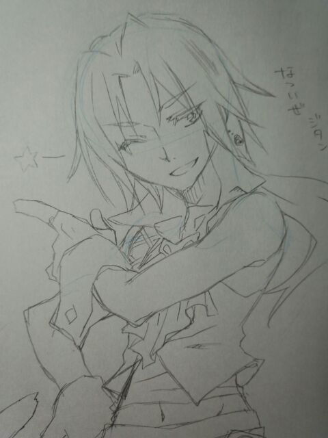 @midori_reiyu いいよ!わしも来たら返そうかの
あと今せっせこ描いてたジタン 