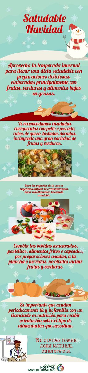 CHMH_Ags's tweet image. #Importante mantener una alimentación saludable durante las festividades decembrinas #Infografía #HospitalHidalgo