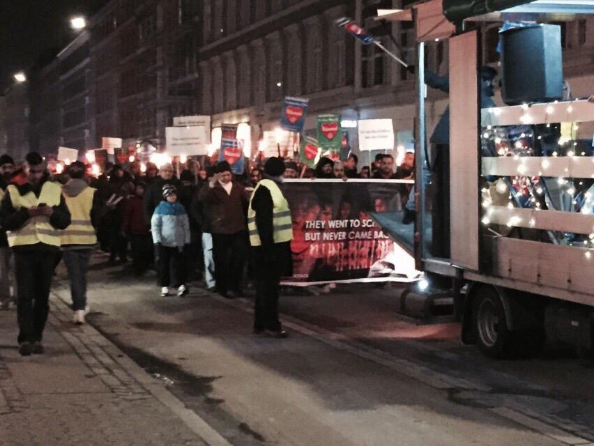 PTIDenmark's tweet photo. PTI Denmark representative Joined Eid Milad-ul-Nabi &amp; Demostration against Peshawar Attack in Copenhagen! http://t.co/vs8ZY9bE3J