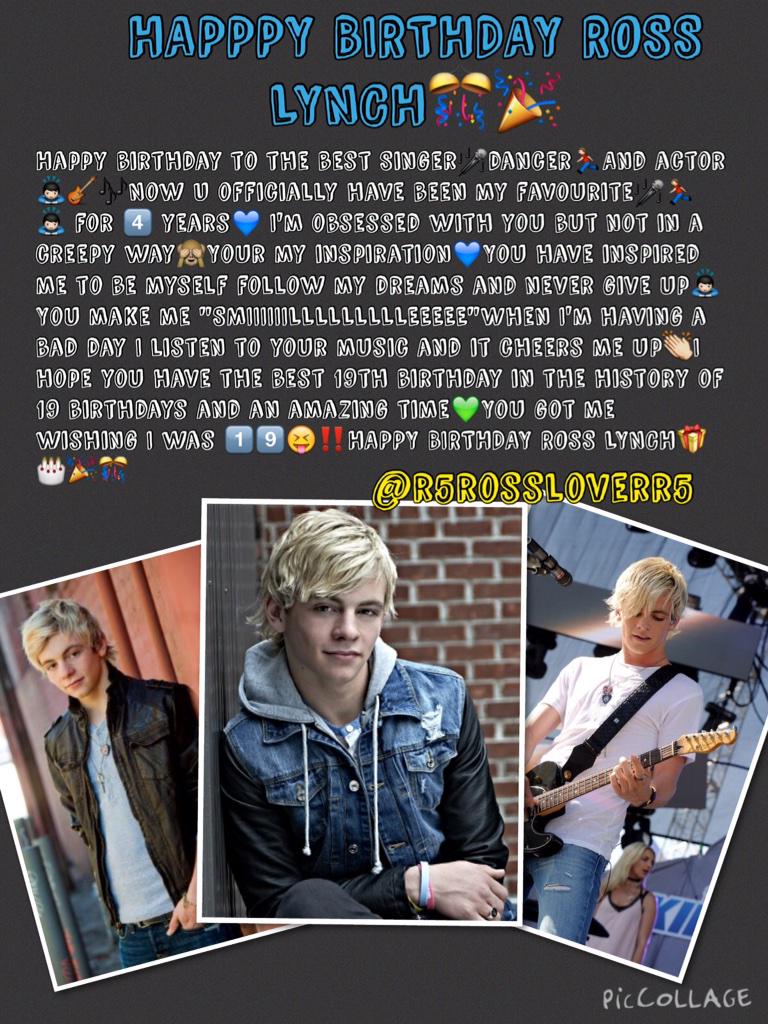       HAPPY BIRTHDAY ROSS LYNCH 