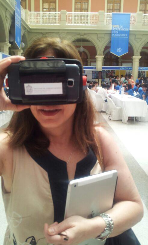 earriagada's tweet photo. La novedad de la Semana del Postulante fue el video 360 grados de realidad inmersiva de #ComunicacionesUC http://t.co/OKj30jU6F7