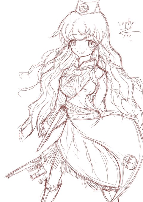 整理してて思ったけど今年の夏過ぎ当たりまで私が描く絵は目が異常にでかくて離れすぎなのだよ・・これとかポケモンのプリンにしか見えない(。'Д⊂) 