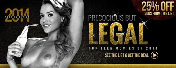 Precocious But Legal: Top Teen Movies of 2014 -- 25% off -- http://t.co/wTVQ4MpfSv #YearInReview #TopPorn