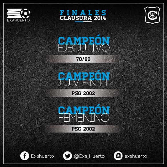 Exa_Huerto's tweet photo. Campeones #ExaHuerto2014 http://t.co/3viPOBIlYq