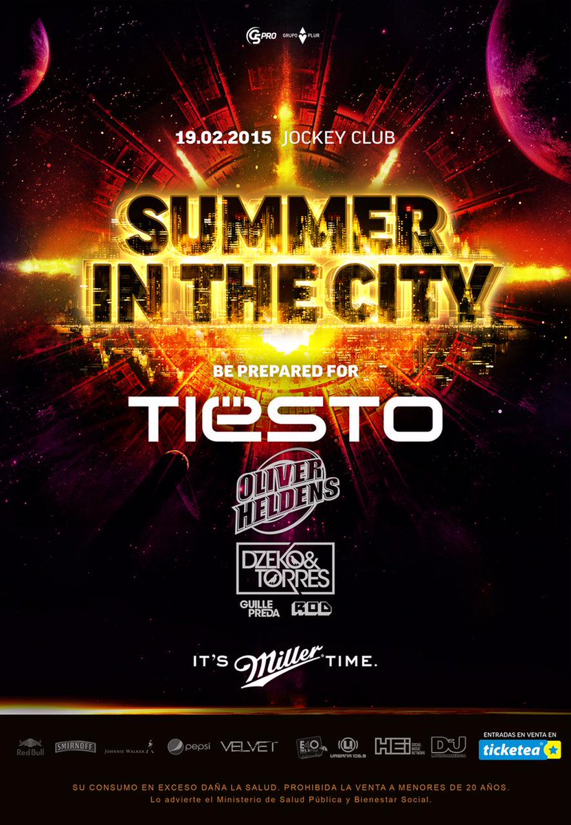 PARAGUAY! Vuelvo a su hermoso país el 19 de Febrero para el festival Summer in the City en el Jockey Club