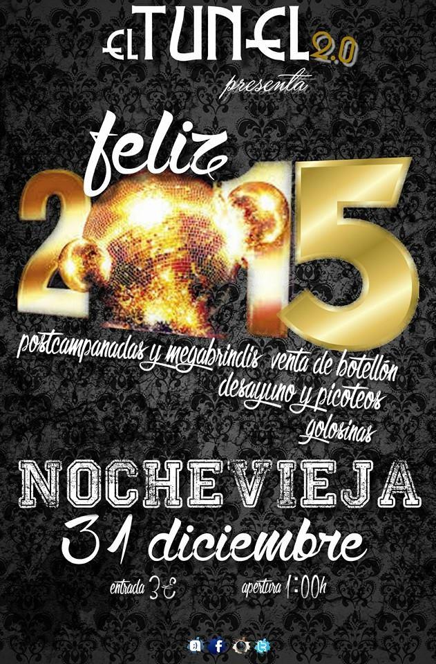 GOMIUVAS, MEGABRINDIS, CHOCOLATE, VENTA DE  BOTELLÓN, REGALOS LUMINOSOS... #NOCHEVIEJATUNEL apertura a la 1:00