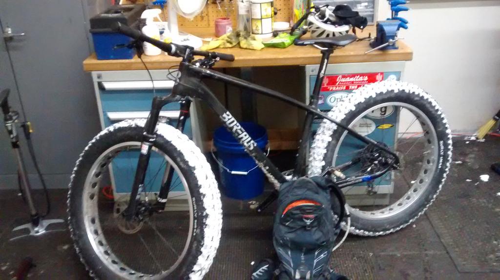 Great lunch ride on the <a href="/BorealisBikes/">Borealis Fat Bikes</a> Echo. Fatbikes are fun!