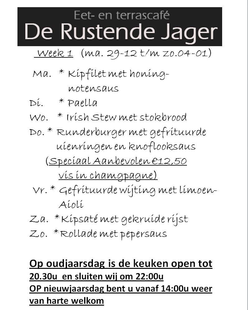 <a href="/Rustende/">RustendeJager</a> #terschelling dagschotels week 1......
Maandag 29-12 t/m zondag 04-01-2015!!!