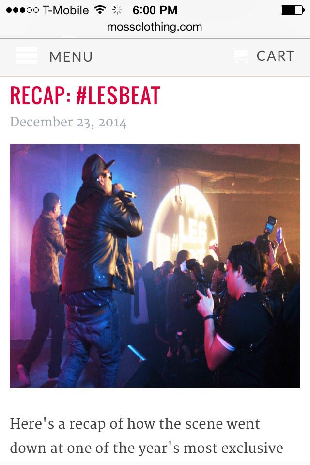 christtheoph's tweet photo. Shot a few flicks of #lesbeat 2k14 x @mossclothing http://t.co/kVCn0lAl5m http://t.co/OZypvznmqF