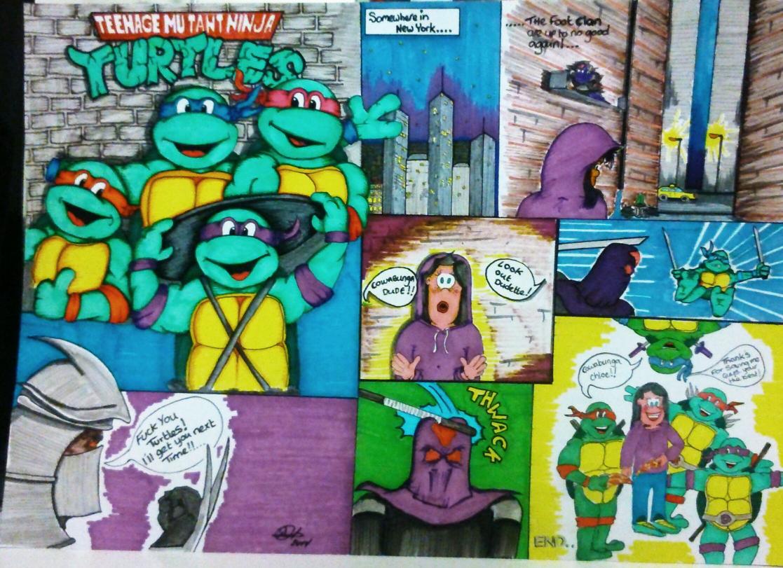 superdank83's tweet photo. For chlob x #teenagemutantninjaturtles #TMNT #1990 #art #Brighton #comicfiesta2014 #ComicCon #drawing #Christmas http://t.co/bvbux0eLYK