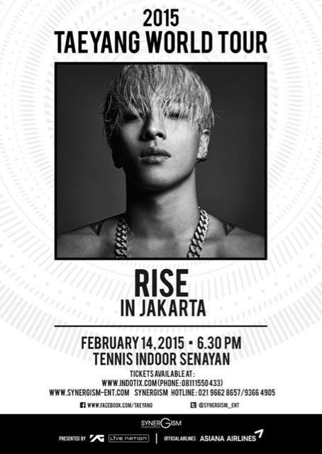 eosynergyjkt's tweet photo. Valentine Day with Taeyang. Taeyang World Tour [RISE] in Jakarta, 14th February 2015, 6.30PM at Tennis Indoor Senayan http://t.co/9rpoZ4k92Q