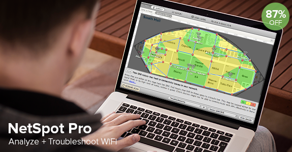 cultofmac's tweet image. Save $130 on NetSpot Pro and map dead-zones with this powerful Wi-Fi analysis tool: bit.ly/14853Fk
