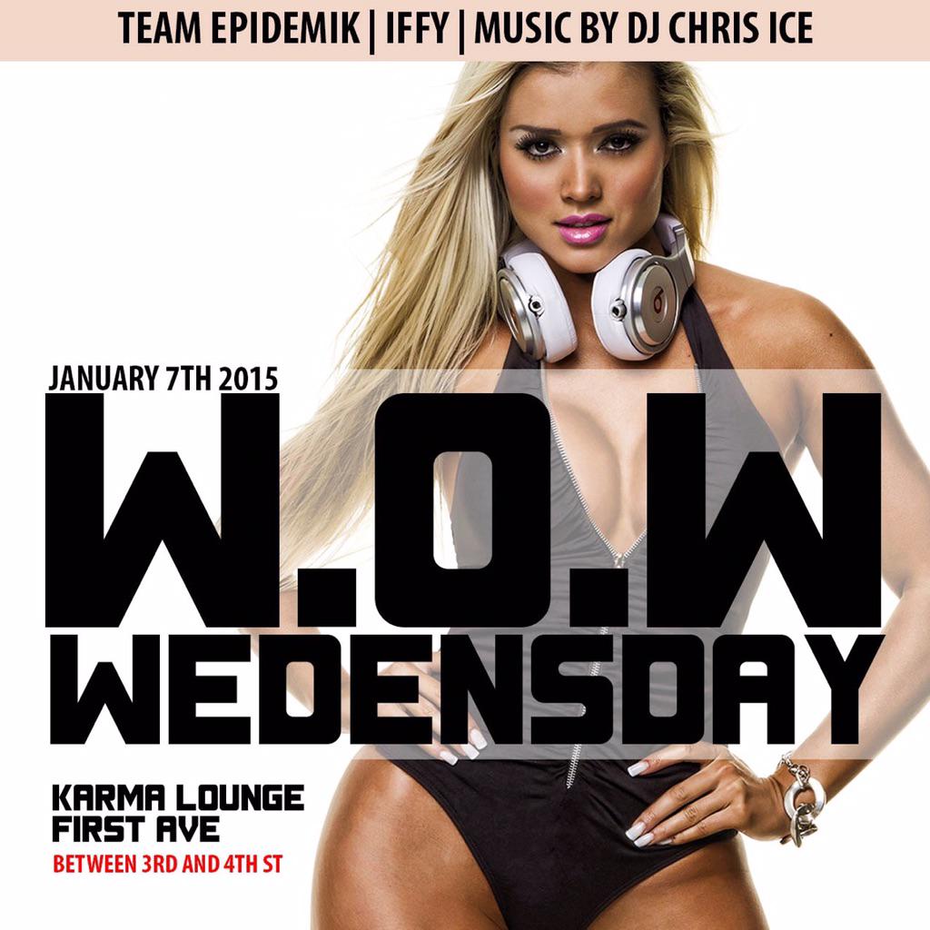 Each and every Wednesday I'm at karma lounge in the city #djchrisice #theleanbrothers