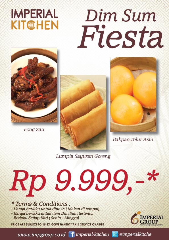 ImperialKitche's tweet photo. Rp9.999,-* #DimSumFiesta
FongZau/LumpiaSyrGrg/BakpaoTlrAsn
@ImperialKitche @Mega_Bekasi @GrandMetMall @CilandakMall http://t.co/ELI50OCd7I