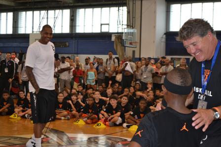 thanks to <a href="/carmeloanthony/">Carmelo Anthony</a> today. Always a pleasure to have you. You can support his cause at thisismelo.com