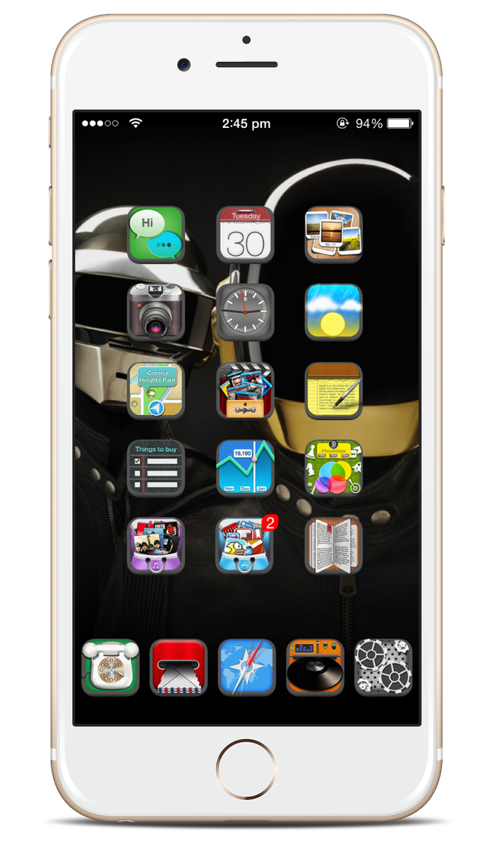 iesight's tweet photo. #iesightiOS8 layout setup with dark mod. Plenty of ideas to get start for SBHTML. #Cydia #SBHTML #iOS8 http://t.co/MAucYLBoeG