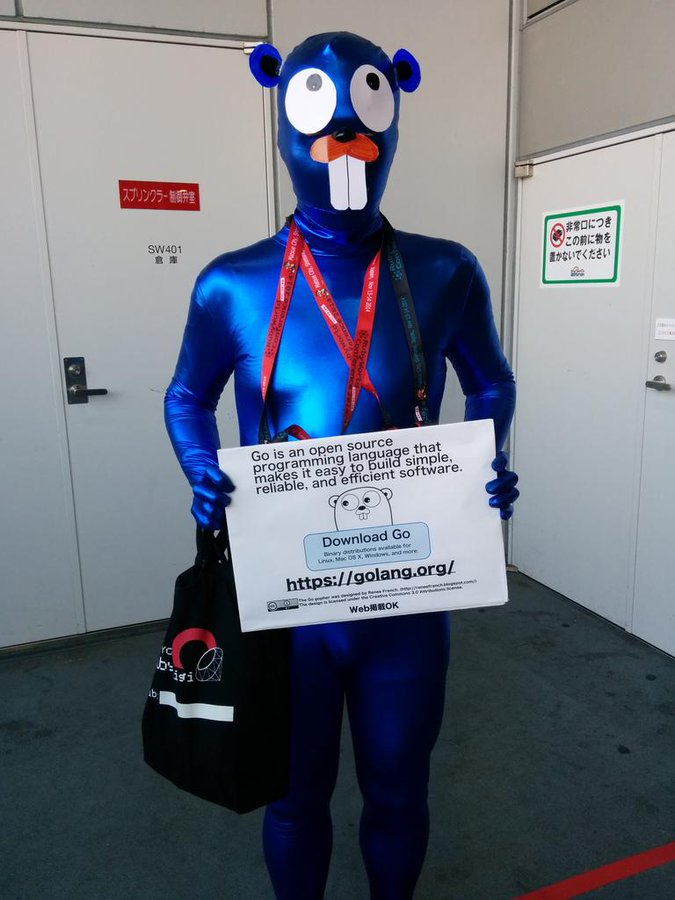 C87 でgolangのマスコット Gopher のコスプレした人がいた件の詳細まとめ Id Bash0c7の進捗 過去アーカイブ 19 02 23