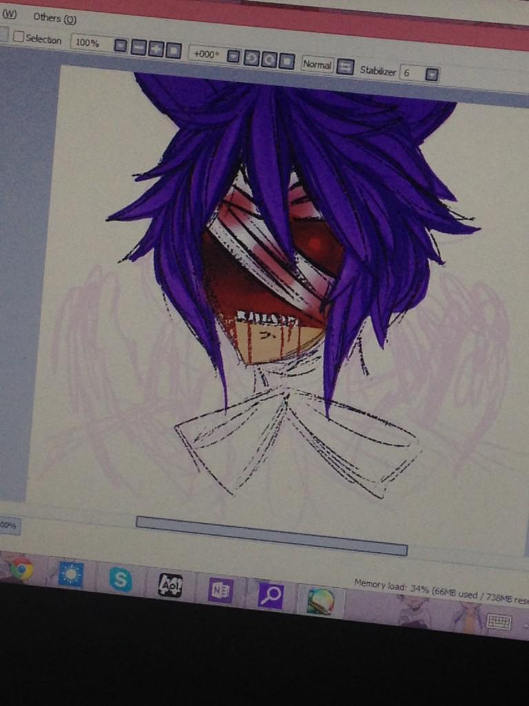 KeepTheMaskOn's tweet photo. /TW:BLOOD 
aaaa wip http://t.co/RrqyUI2oSq