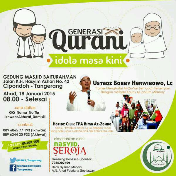 PlanetPelangi's tweet photo. dicatet yahh @MJWJ_Tangerang @ManJaddaWaJadaa http://t.co/0tffMUohUR
