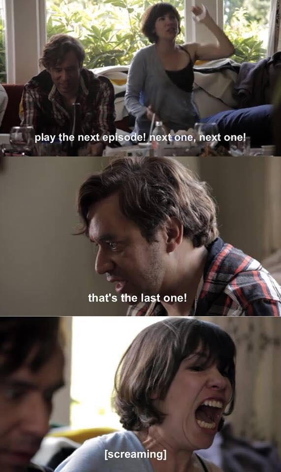 Once you finish a show on Netflix.