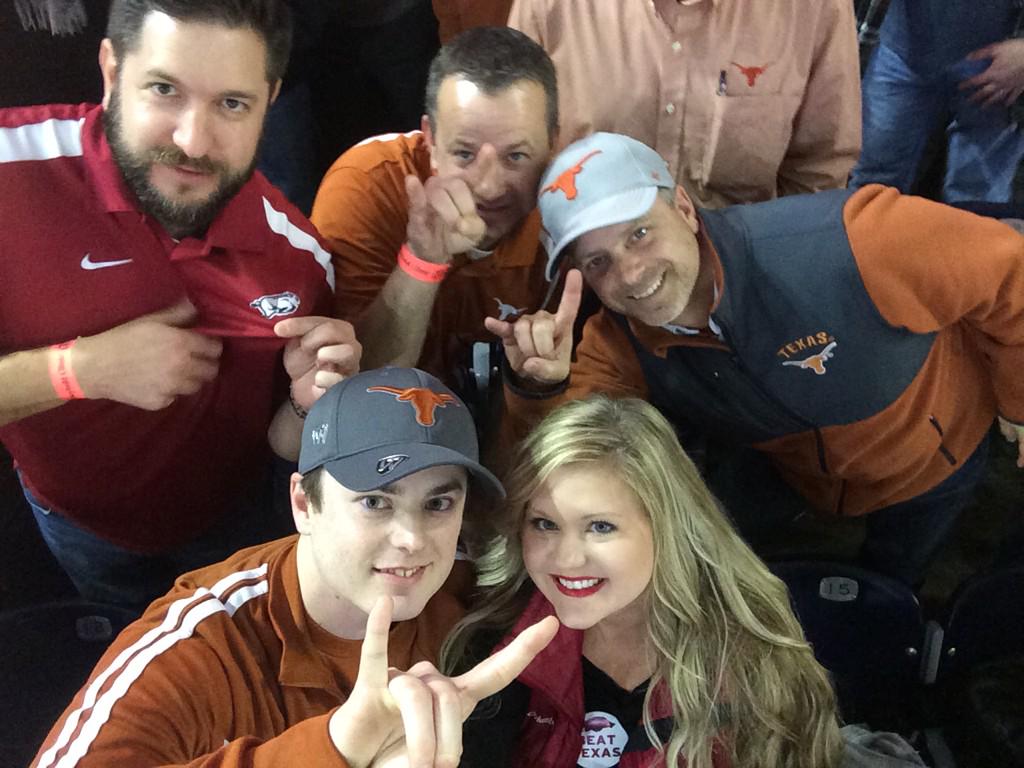 Of course we had to recruit.... #ATBGAMEDAY #BeatTexas