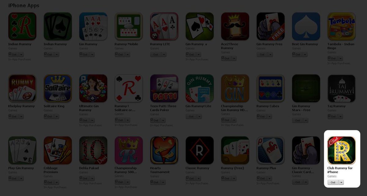 ClubRummy's tweet photo. #ClubRummy ranking in #appstore is getting up day by day. 😎
Very soon we will be at top!
http://t.co/jYV5fKd0SB
#iOS http://t.co/InSHXm0vNV