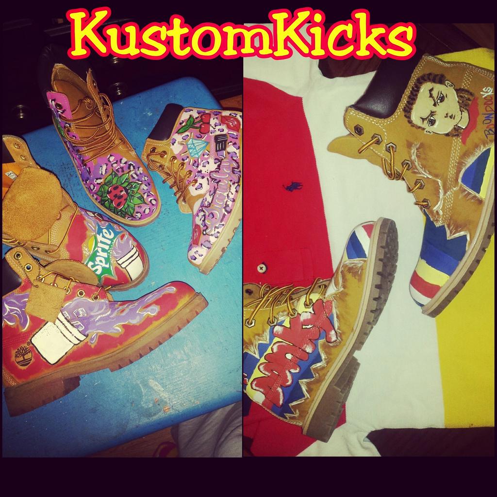_tiarajay__'s tweet image. Customized your kicks today.. #paintedkicks #creativestyles #timbs #bootlover #customized #cartooncharacters