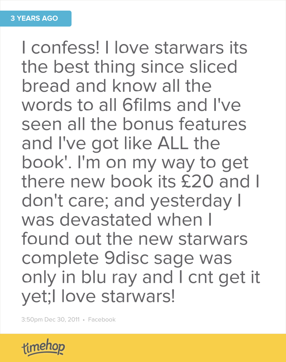 dellaarrh's tweet photo. Haha I know have the blue ray 9 disc set. Still love starwars💜💜💜💜 http://t.co/ug97WxPSuM http://t.co/lhXhAVOIvd