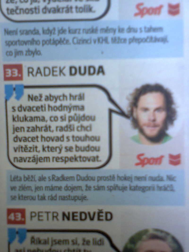 Bury22's tweet photo. Ten chlap je neskutečný řízek! #hockey #radekduda http://t.co/K0FbA0iGKd
