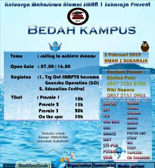Merchandise_33's tweet photo. @bedahkampus_ID try out SBMPTN sekokab Sukabumi s.d. Education Festival yg dihadir mahasiswa dr brbagai PT. http://t.co/KucmJWGYRW